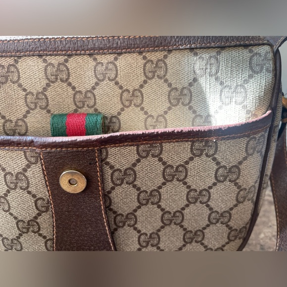 Authentic Vintage GUCCI Ophidie crossbody shoulder bag monogram GG sherry web - Picture 15 of 16